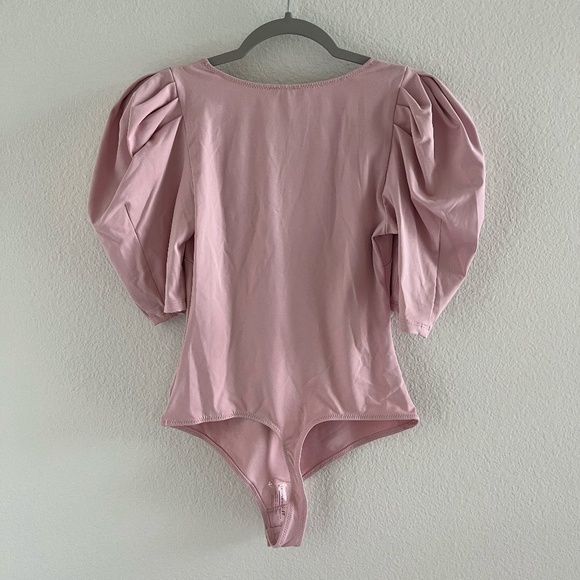 NWT FREE PEOPLE x INTIMATELY | Va Va Voop Bodysuit in Rose Heart Haze | Size XS - Picture 6 of 10